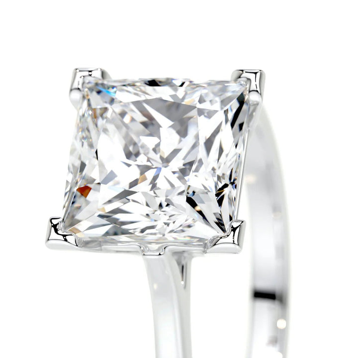 2 Carat Princess Cut Solitaire Diamond Engagement Ring - Raphana Jewellery