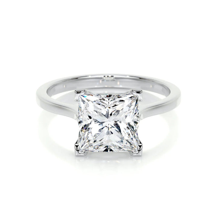 2 Carat Princess Cut Solitaire Diamond Engagement Ring - Raphana Jewellery