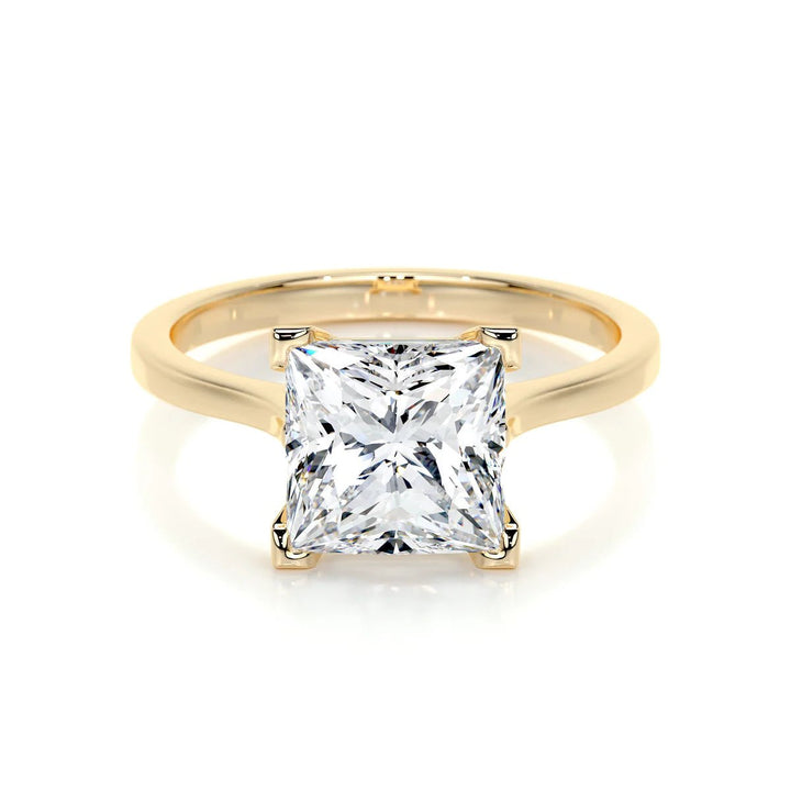 2 Carat Princess Cut Solitaire Diamond Engagement Ring - Raphana Jewellery