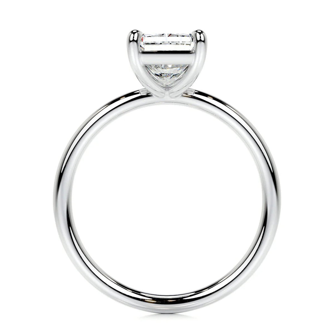 2 Carat Radiant Cut Solitaire Diamond Engagement Ring - Raphana Jewellery