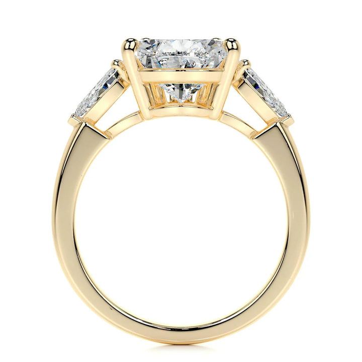 5 Carat Pear Three Stone Diamond Engagement Ring - Raphana Jewellery