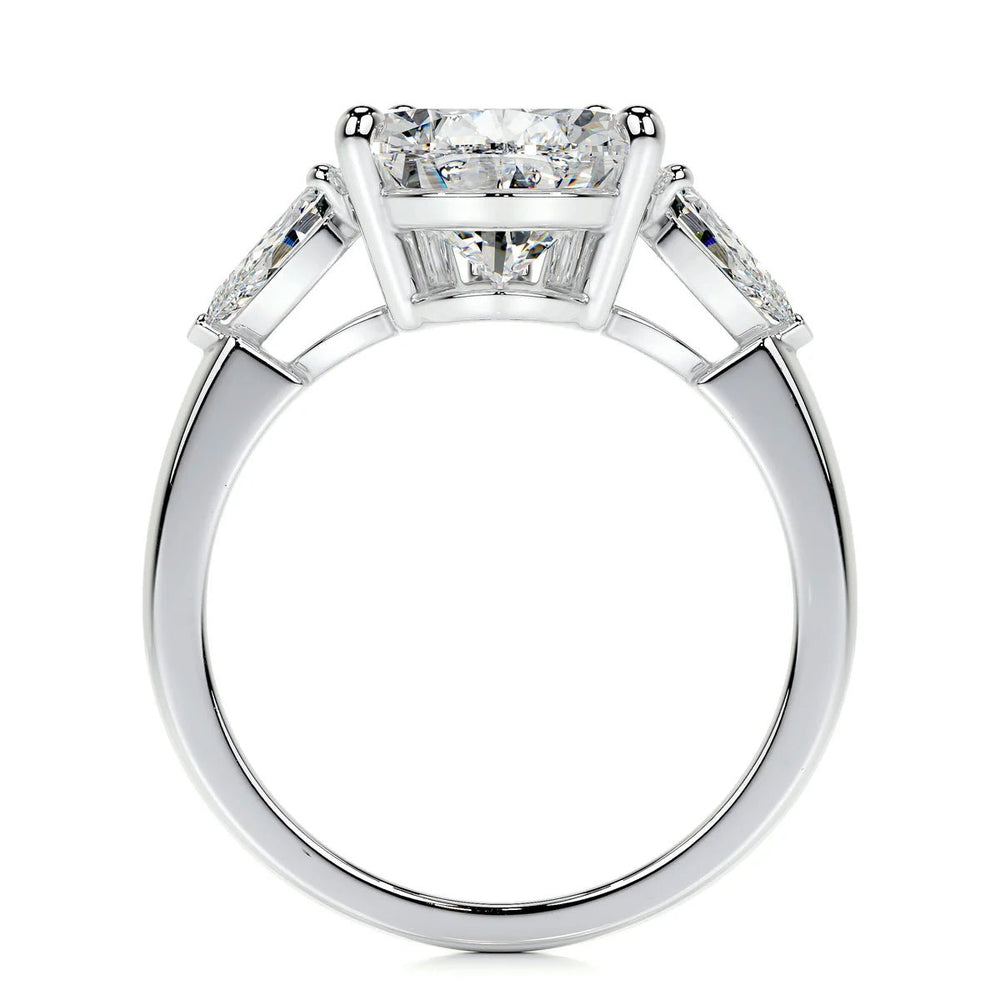 5 Carat Pear Three Stone Diamond Engagement Ring - Raphana Jewellery