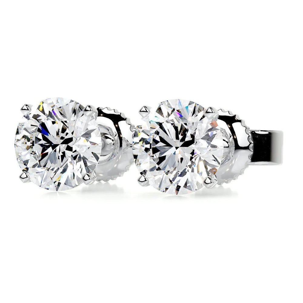 Diamond Stud Earrings NZ 14K Gold - Raphana Jewellery