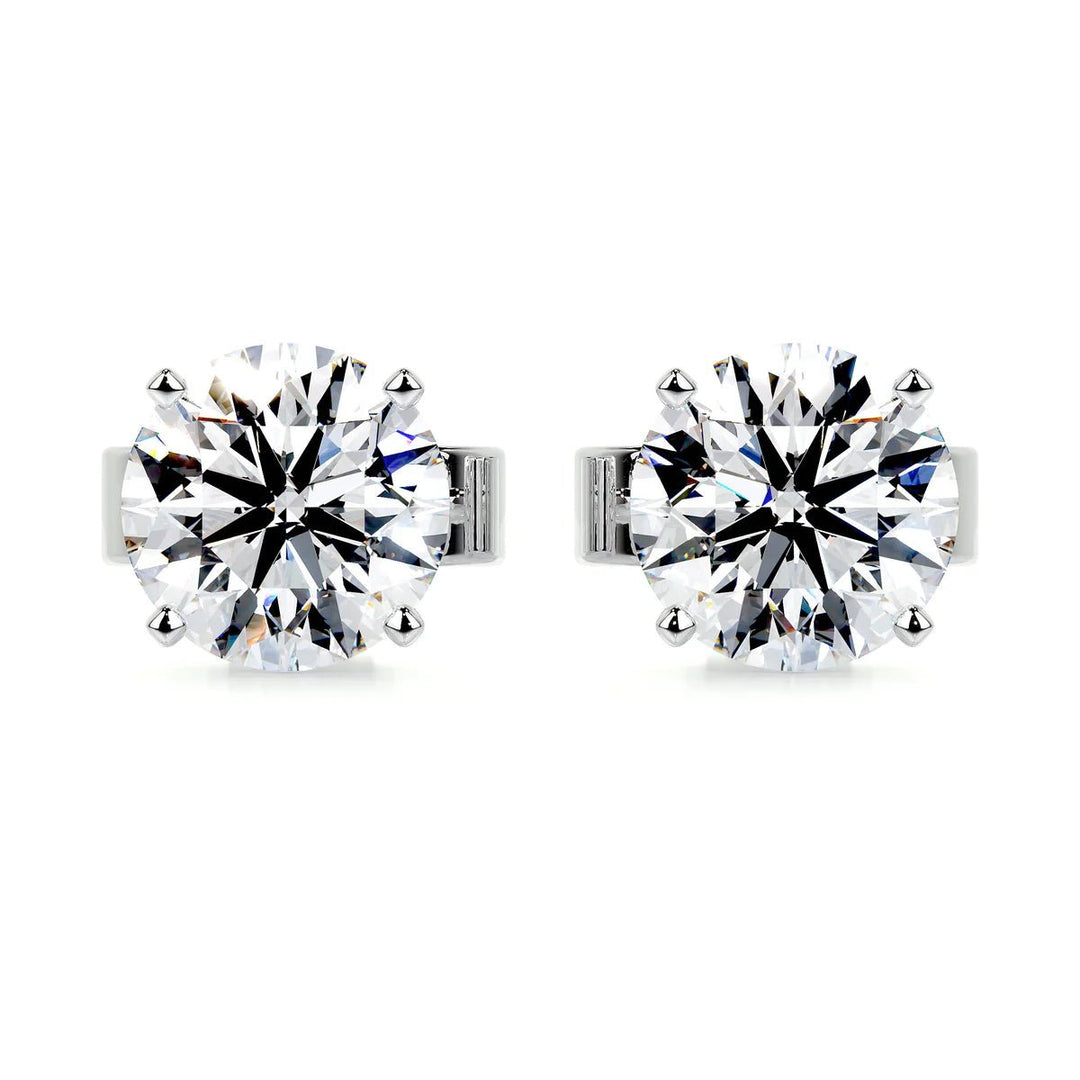 Diamond Stud Earrings NZ 14K Gold - Raphana Jewellery