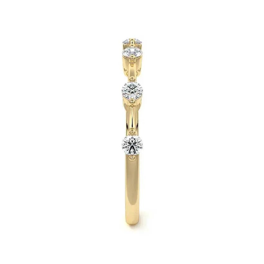 Half Eternity Round Wedding Band - Raphana Jewellery
