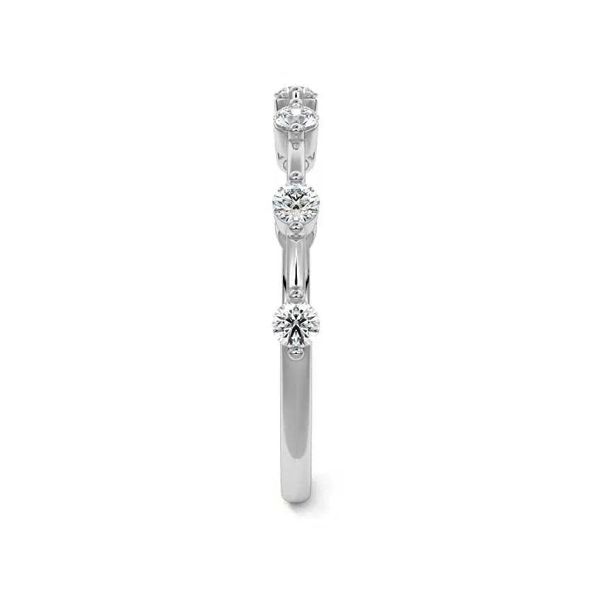Half Eternity Round Wedding Band - Raphana Jewellery