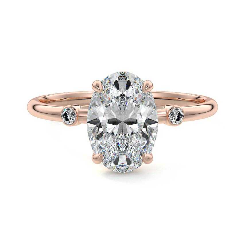 Oval Cut Engagement Unique Design - Raphana Jewellery
