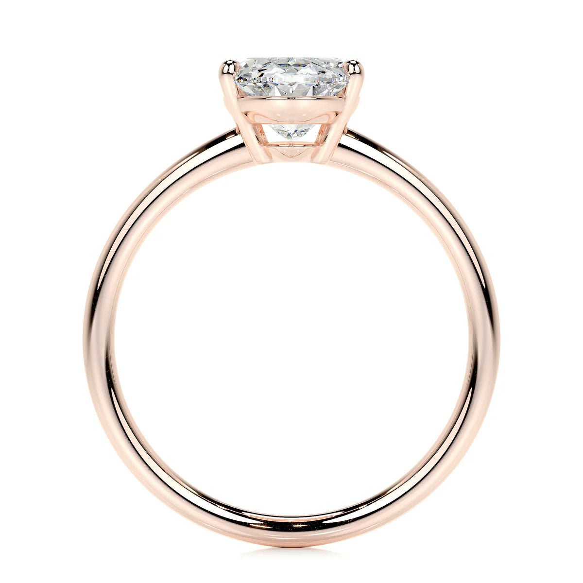 Oval Solitaire Diamond Engagement Ring - Raphana Jewellery