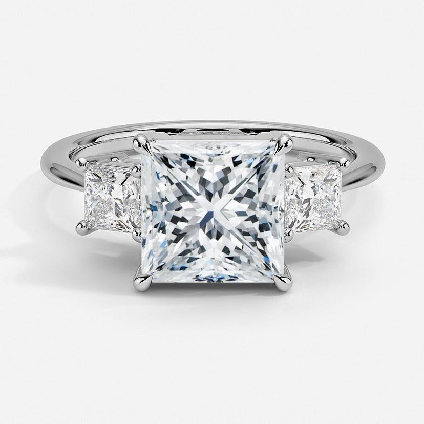 Daisy 2.5 Carat Moissanite Engagement Rings NZ Raphana Jewellery