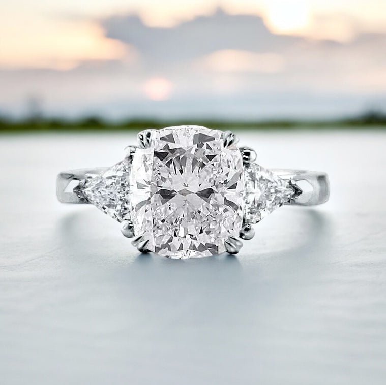 Cushion Cut Engagement Rings - Raphana Jewellery