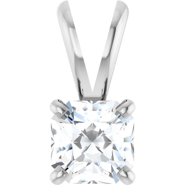 Cushion Diamond Pendants - Raphana Jewellery