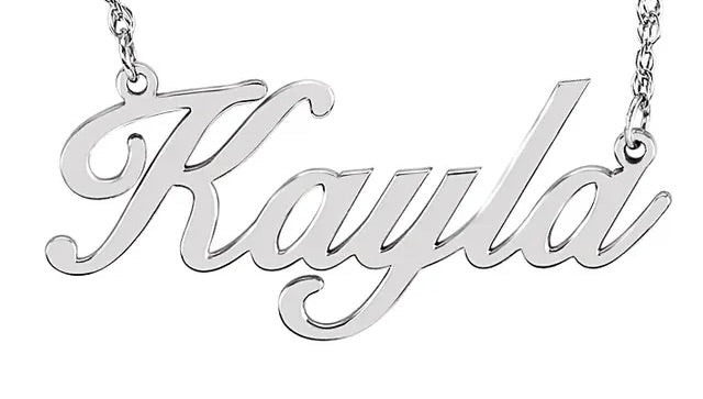 Diamond Initial Name Pendant Necklaces - Raphana Jewellery