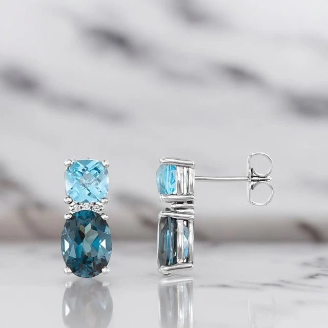 Gemstone Earrings - Raphana Jewellery