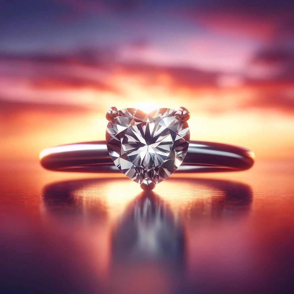 Heart Cut Diamond Rings - Raphana Jewellery