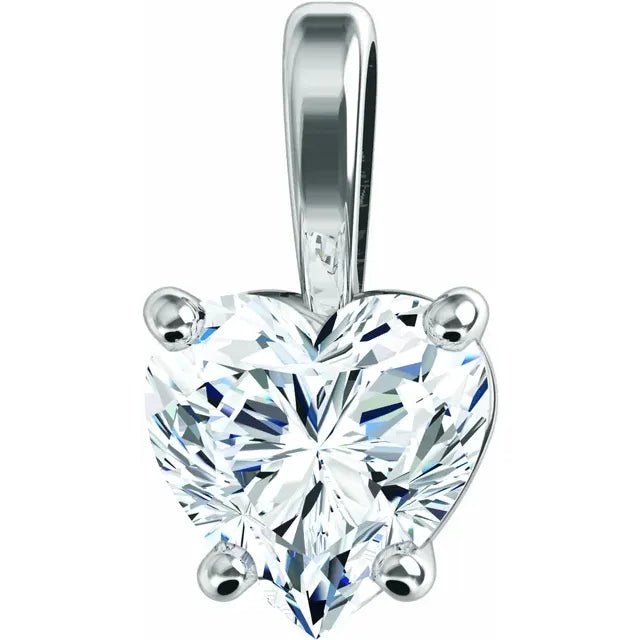 Heart Diamond Pendants Necklaces - Raphana Jewellery