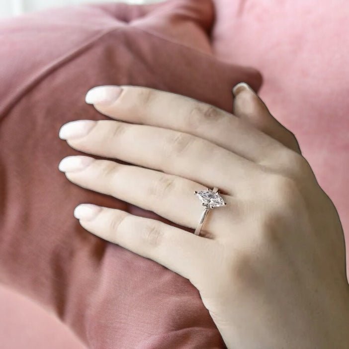 Marquise Cut Engagement Rings - Raphana Jewellery