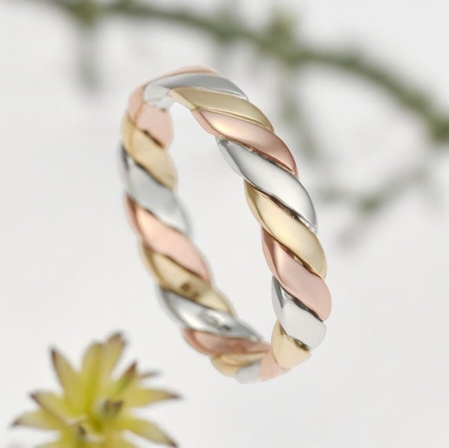 Mixed Metals Engagement Rings - Raphana Jewellery