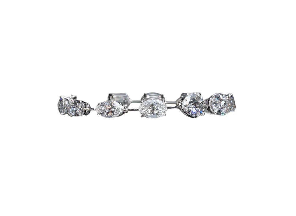 Mixed Shapes Diamond Bracelets - Raphana Jewellery