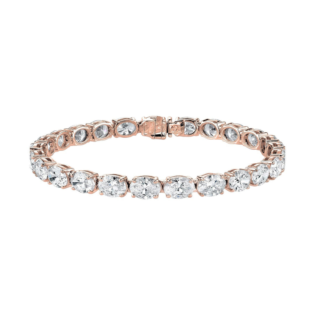Oval Diamond Bracelets - Raphana Jewellery