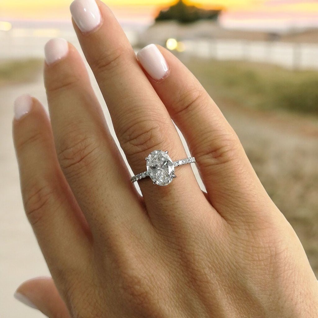 Oval Engagement Rings - Raphana Jewellery