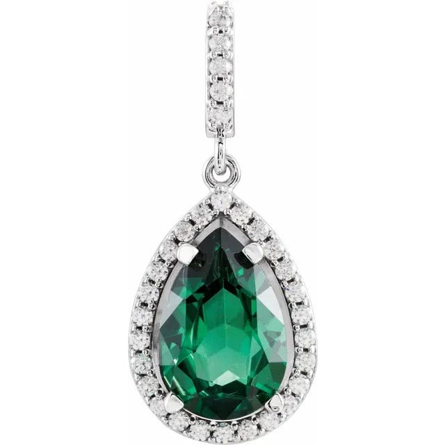 Pear Diamond Pendants - Raphana Jewellery