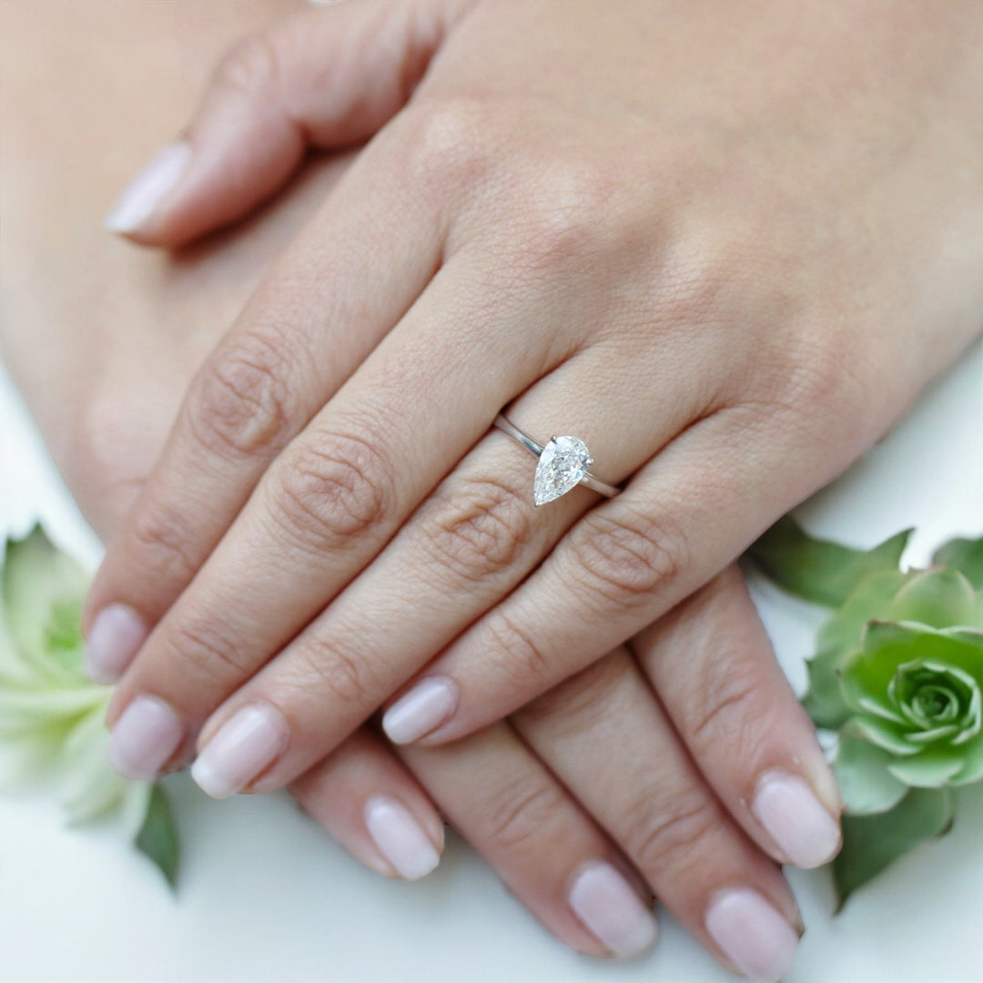Pear Engagement Rings - Raphana Jewellery