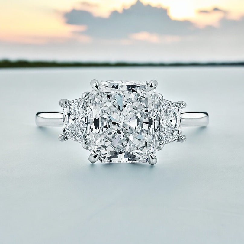 Radiant Cut Engagement Rings - Raphana Jewellery