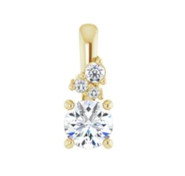 Round Diamond Pendants - Raphana Jewellery