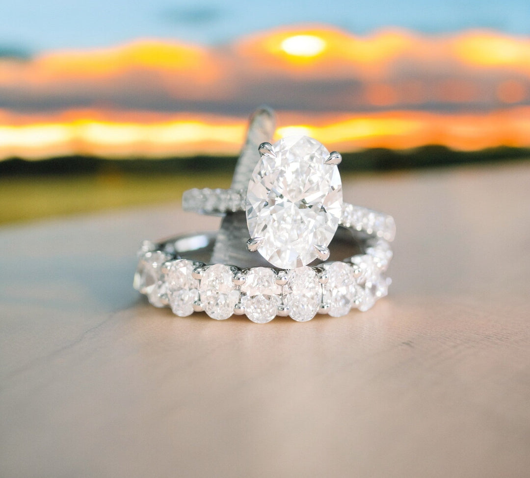 Stackable Diamond Wedding Band - Raphana Jewellery
