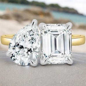 Two Stone Diamond Rings - Raphana Jewellery