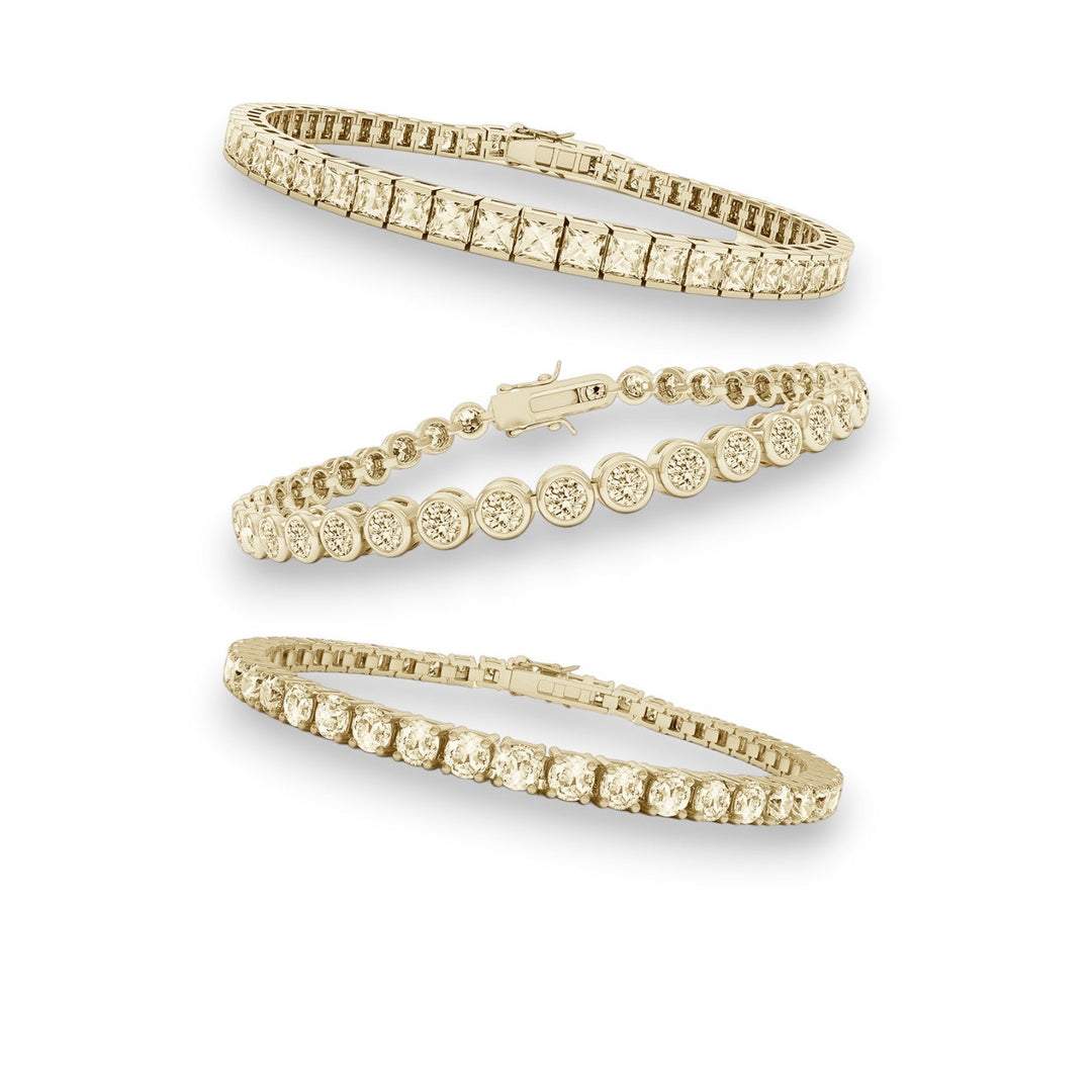 Yellow Gold Diamond Bracelets - Raphana Jewellery