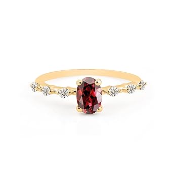 Yellow Gold Gemstone Rings & Earrings - Raphana Jewellery