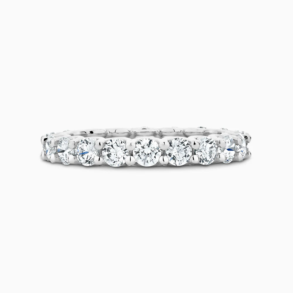 Raphana 14K white gold eternity ring with 1 ct natural diamonds