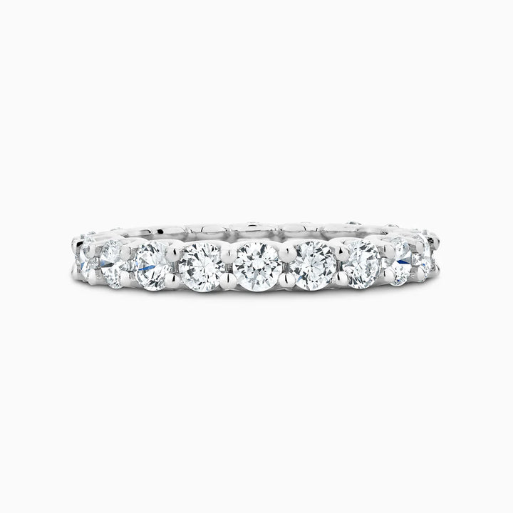 Raphana 14K white gold eternity ring with 1 ct natural diamonds