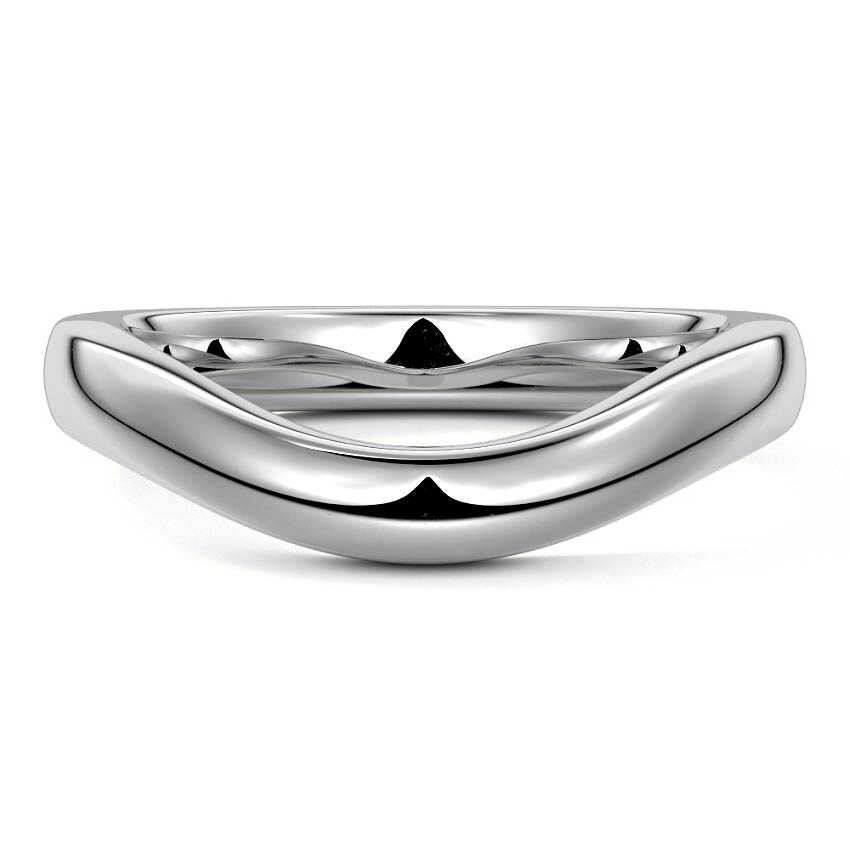 Curved Wedding Band Ring Unique - Raphana Jewellery