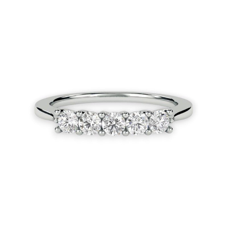 Five Stone Anniversary Diamond Ring - Raphana Jewellery