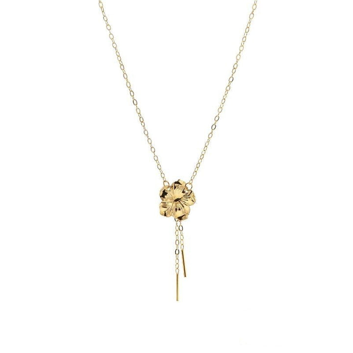 Golden Flower Necklace 9K - Raphana Jewellery