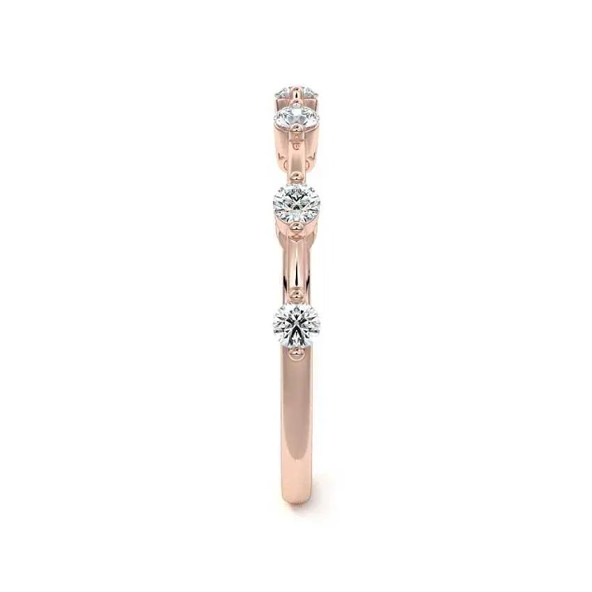 Half Eternity Round Wedding Band - Raphana Jewellery
