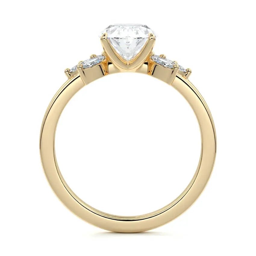 Heptalogy Oval Diamond Engagement Ring - Raphana Jewellery