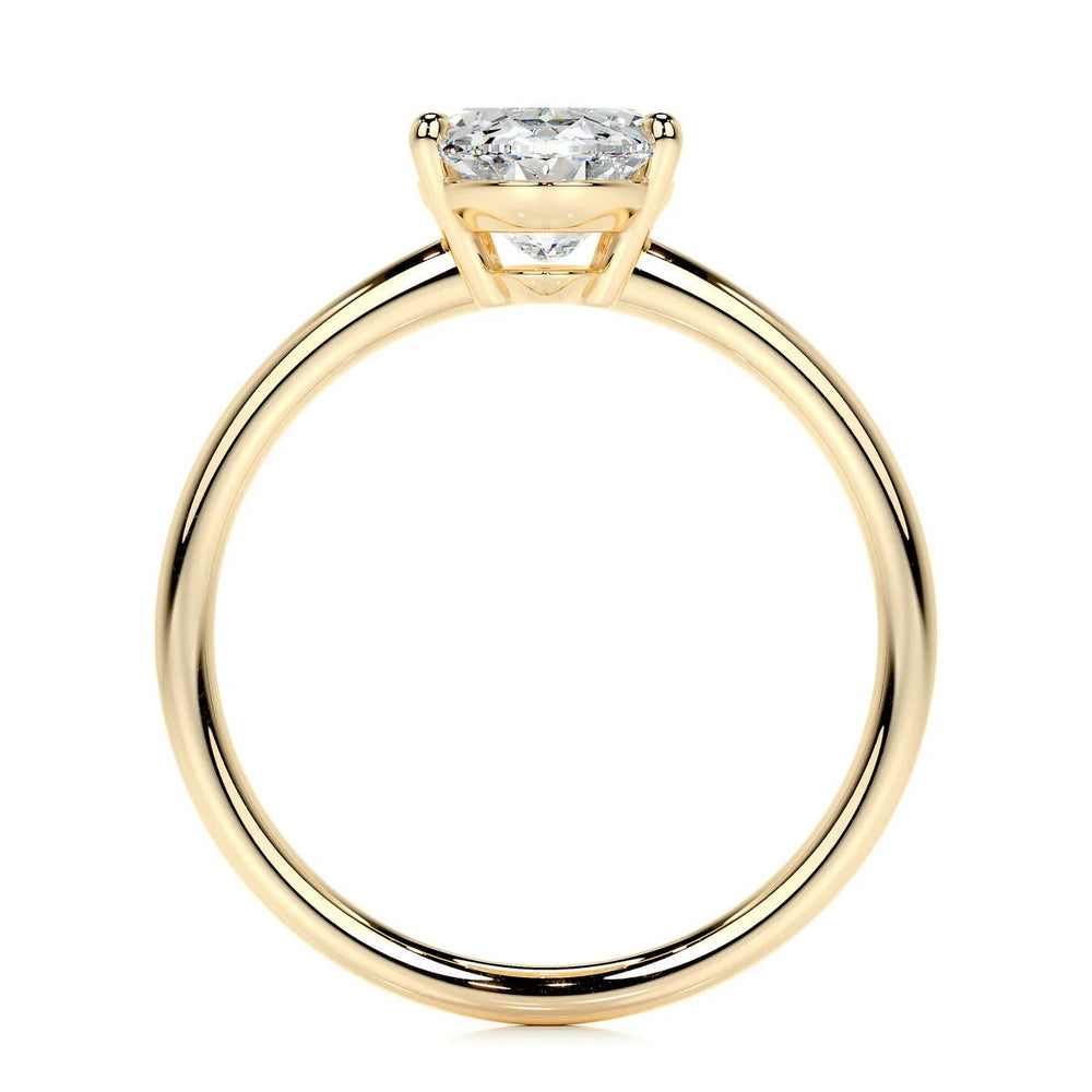 Oval Solitaire Diamond Engagement Ring - Raphana Jewellery