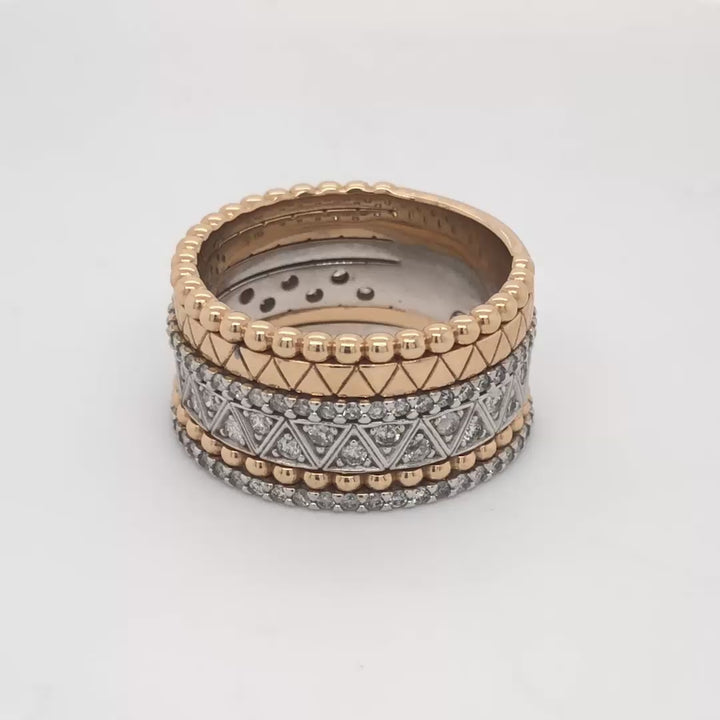 Valerie Designer - 18K Rose Gold Diamond Ring