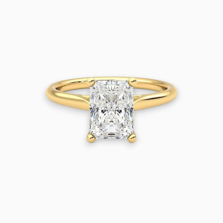 radiant cut natural diamond engagement ring Auckland