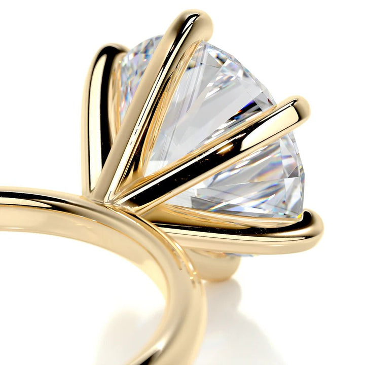 Solitaire Natural Diamond Engagement Ring - Raphana Jewellery