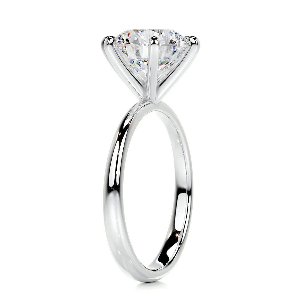 Solitaire Natural Diamond Engagement Ring - Raphana Jewellery