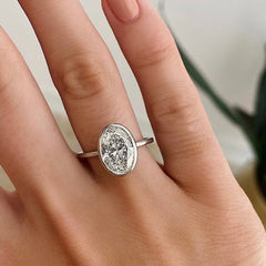 Solitaire natural diamond engagement rings NZ by Raphana Jewellery