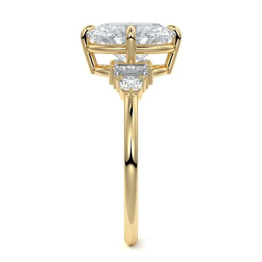 Trilogy One of a Kind Engagement Ring - Raphana Jewellery