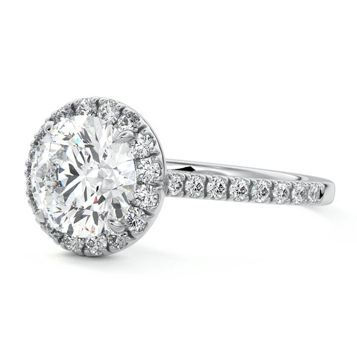 1.5CT Elisabeth Round Halo Lab-Grown Engagement Ring - Raphana Jewellery