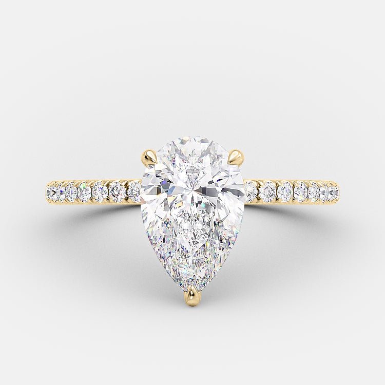 1.5CT Sienna Pear Moissanite Engagement Ring - Raphana Jewellery