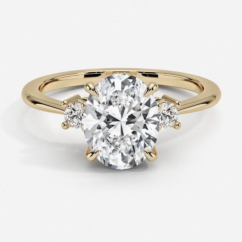 2 Carat Alora 3 Stone Engagement Ring - Raphana Jewellery