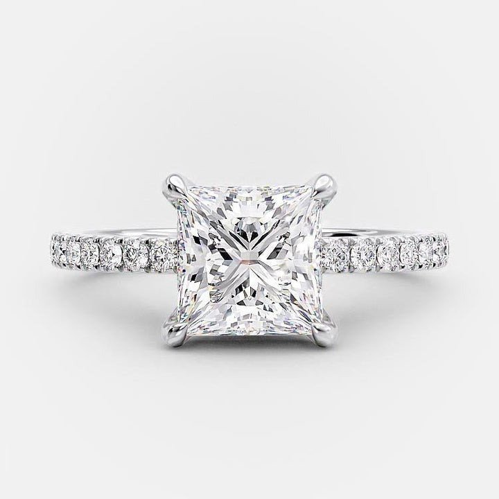 2CT Teresa Princess Cut Engagement Ring - Raphana Jewellery